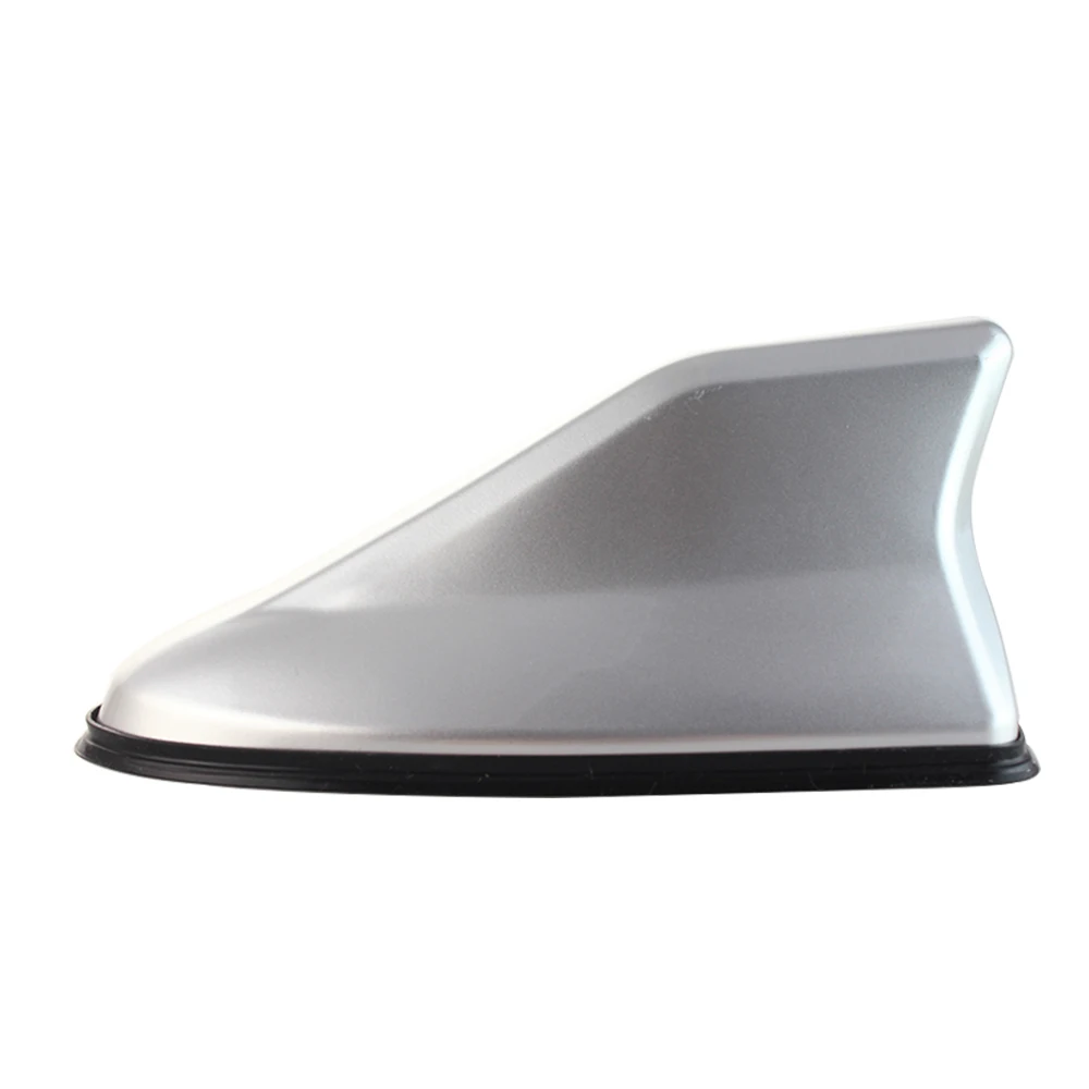 Universal LED Light Car Shark Fin Antenna With Solar Energy Auto Radio Signal Aerials Roof Antennas Driving Safety Warning Light