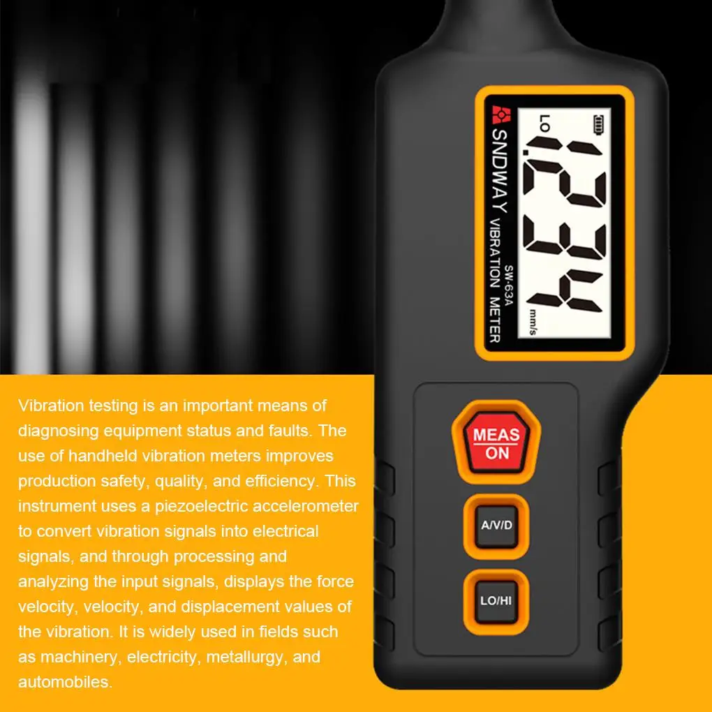 ABS Precision Vibrometer For Measuring Mechanical Vibrations With High Accuracy Vibrometer Vibration 3