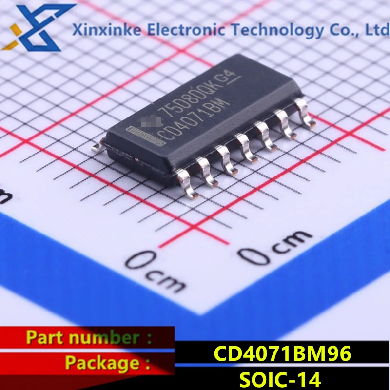 

CD4071BM96 SOIC-14 Logic Gates CMOS Quad 2-Input OR Brand New Original
