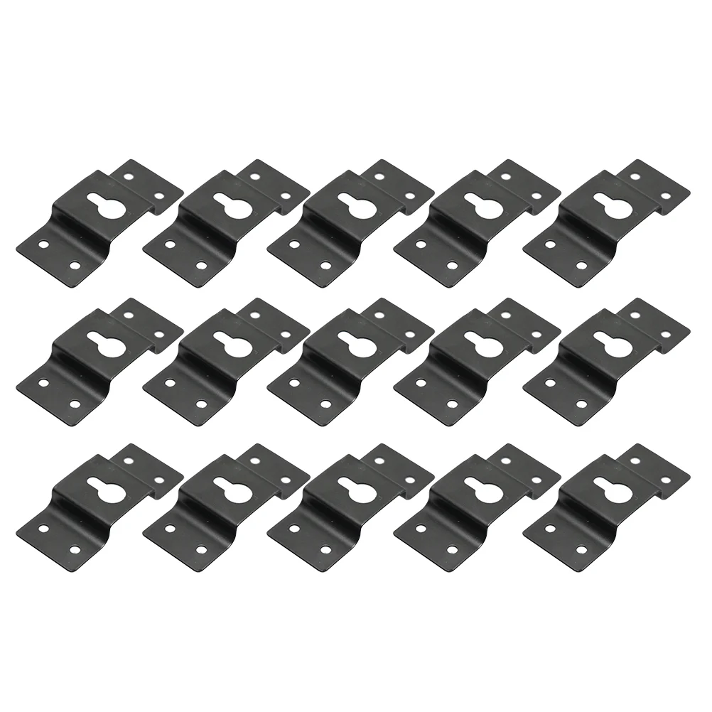 

30 PCS Speaker Rear Sound Bar Hanging Bracket Surround Hanger Connector for Audio Iron Plate
