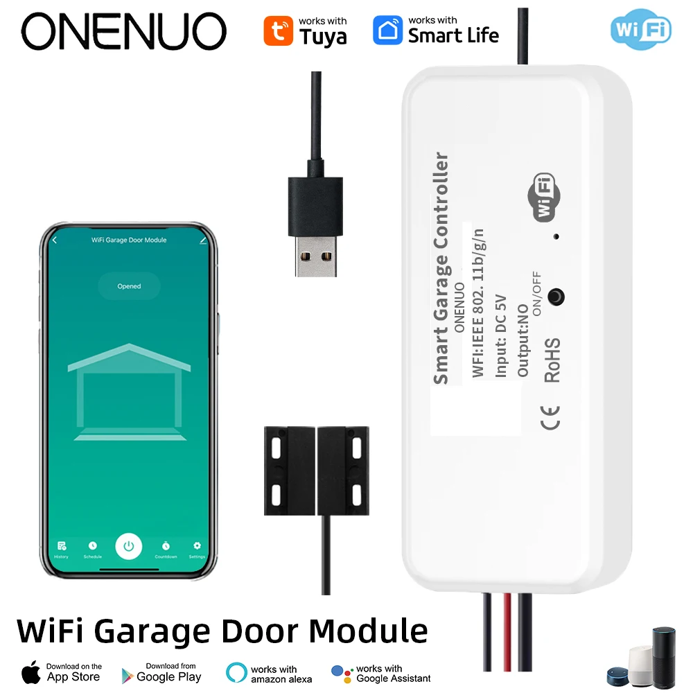 Tuya wifi schalter garagentor controller smart türöffner arbeiten mit alexa google home smart life tuya app steuerung kein hub erfordern – Detail 6