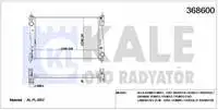 Codice Negozio: 368600 Per Radiatore Acqua Motore Punto Bravo 11,3Jtd/Cdti Doblo Iii 1.0D/2.0D A13Dtc Z13Dte A13