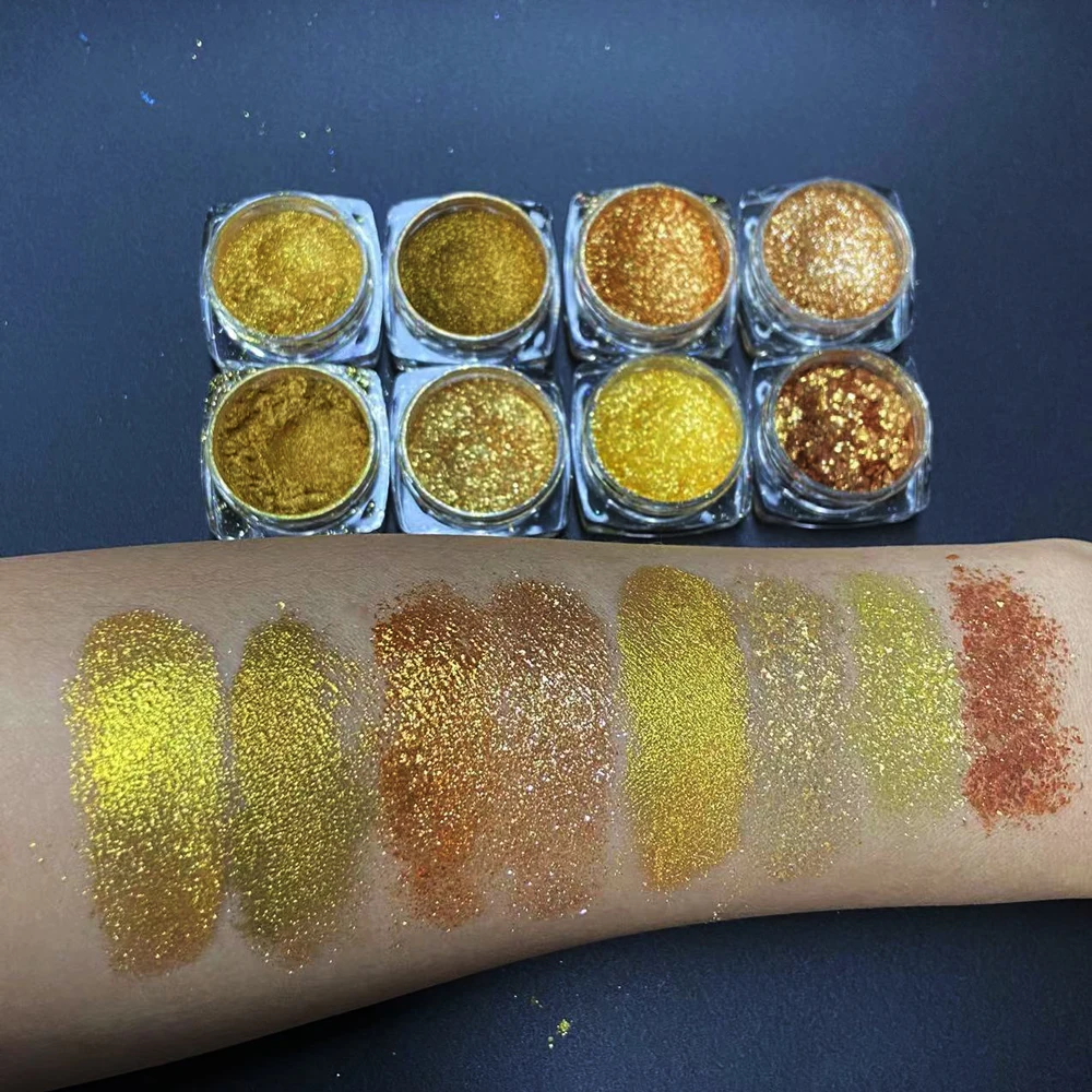 천연 골드 미네랄 쉬머 다이아몬드 안료 파우더 메이크업 아이 섀도우 네일 에폭시 수지 염료 수제 비누 착색에 적합