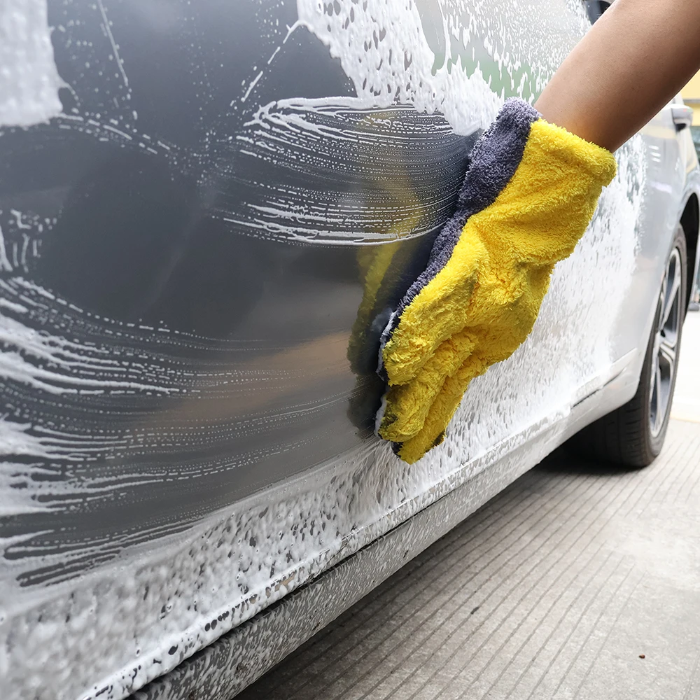 Microfiber Car Wash Glove Five Fingers