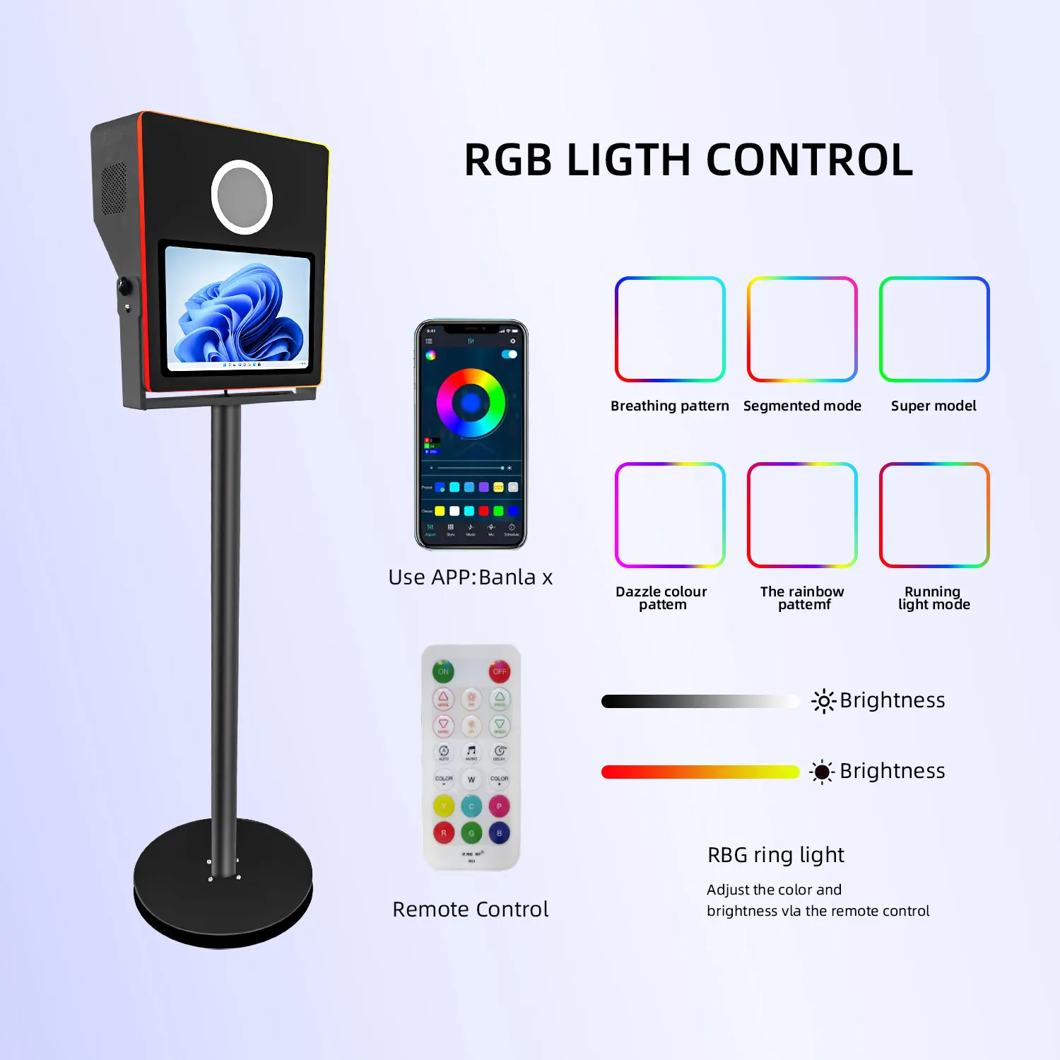 Professional Photobooth Mariage 15.6 Inch dslr Photo Booth Photographic Camera Studio Kit Shooting Accessories for Wedding Party