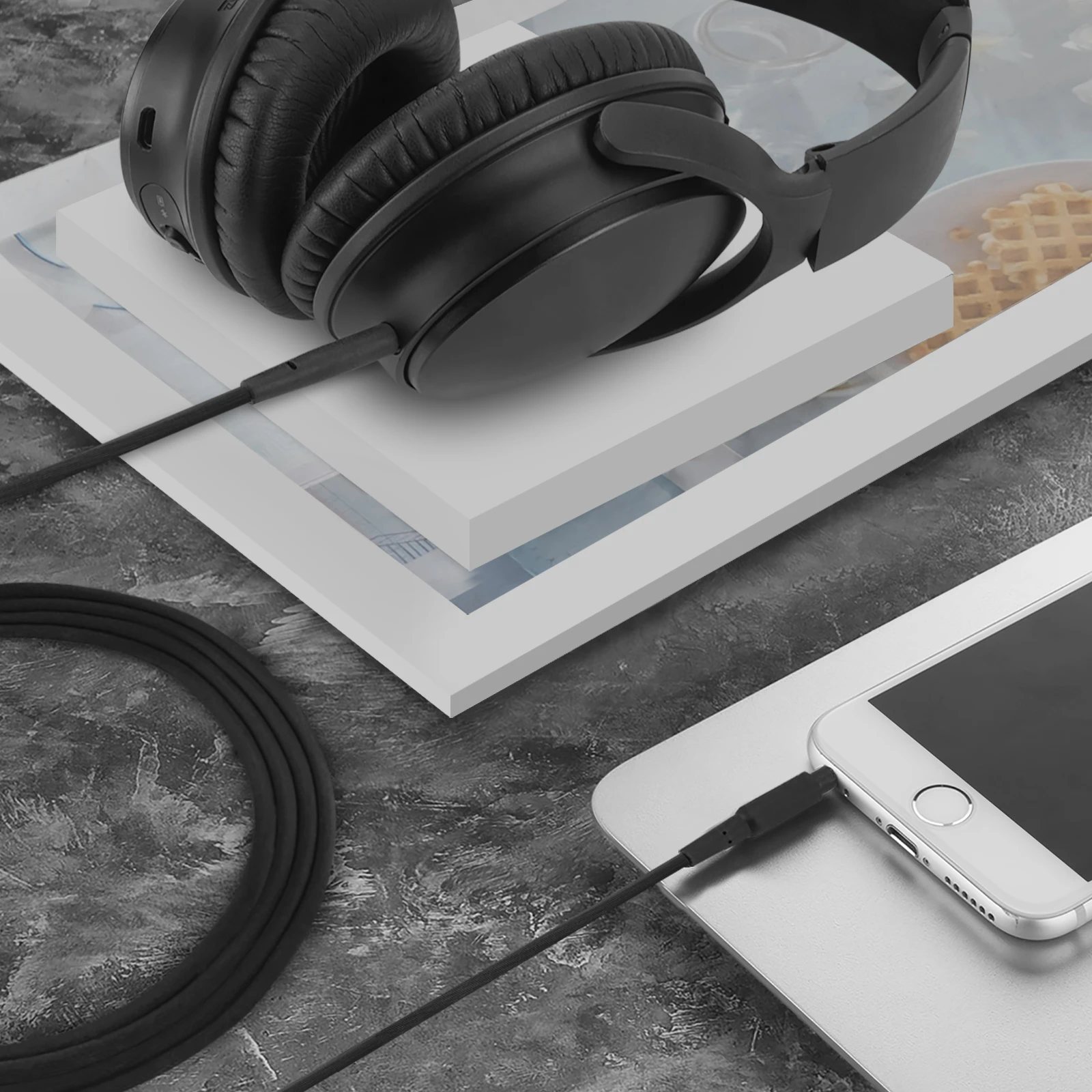 Headphone Adapter Qc35 Nc700 Gaming Headset Mic Boom Adapter For