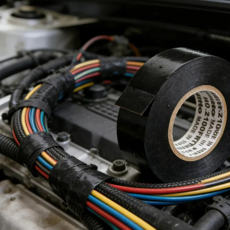 폭 19mm X25M/롤 프리미엄 블랙 내열 PVC 전기 테이프 방수 절연 보호 테이프 (전선 케이블 밀봉용)