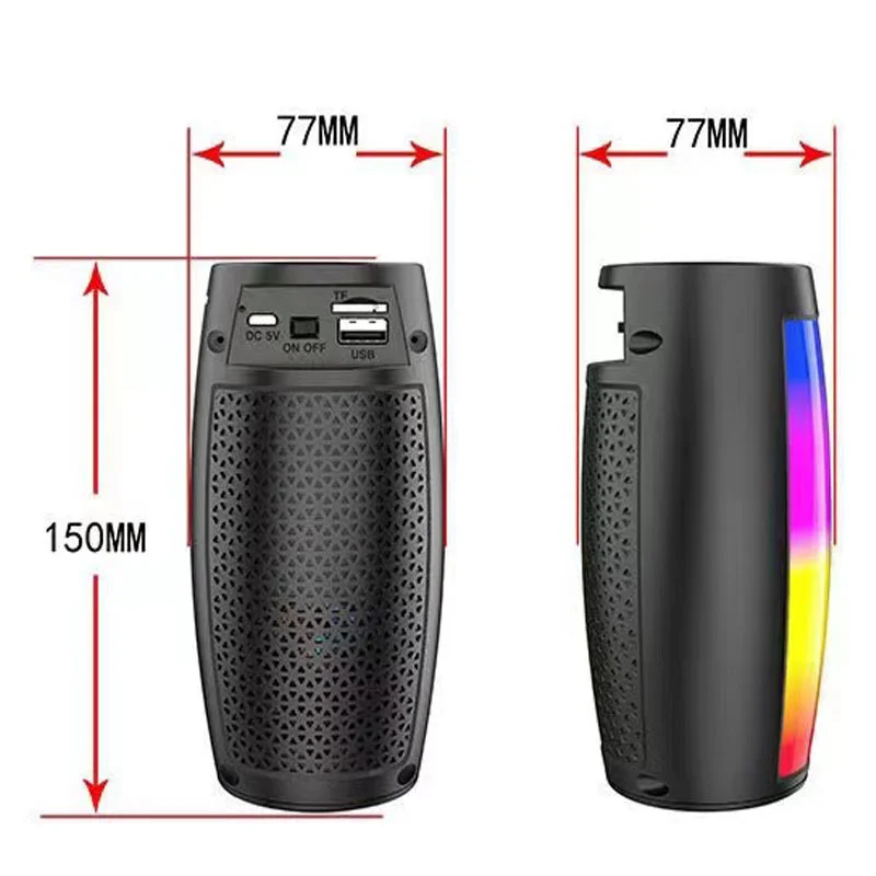 XIAOMI Portable Bluetooth Wireless Mini Speaker Support USB Disk TF Card Wireless Loudspeaker Box Home Karaoke Colour Light