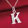 Letter pendant necklace