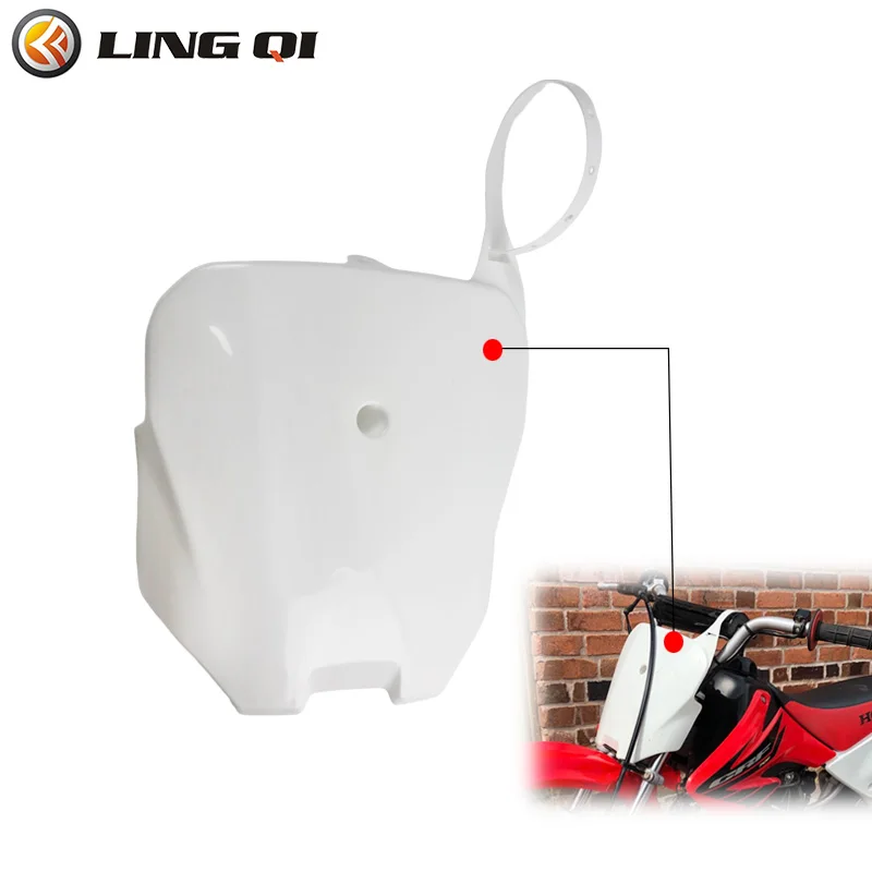 

LINGQI RACING CRF 70 Front Plastic Number Plate Fender Cover Fairing For Honda CRF70 90 110 150 Dirt Pit Bike Motocross