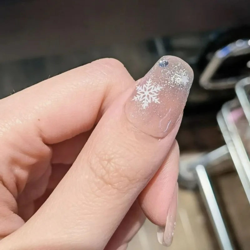 White Snowflake Temporary Tattoos DIY Stickers Body Art