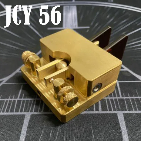 

JCY-56 латунный телескопический ключ, автоматический ключ с двумя лопастями, магнитный ключ CW, ключ Morse, Любительский радиоприемник