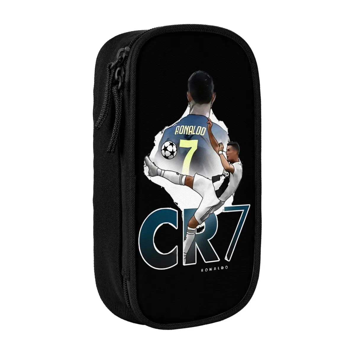 CR7 Football Soccer Pencil Case - Big Capacity School and Cosmetic Organizer