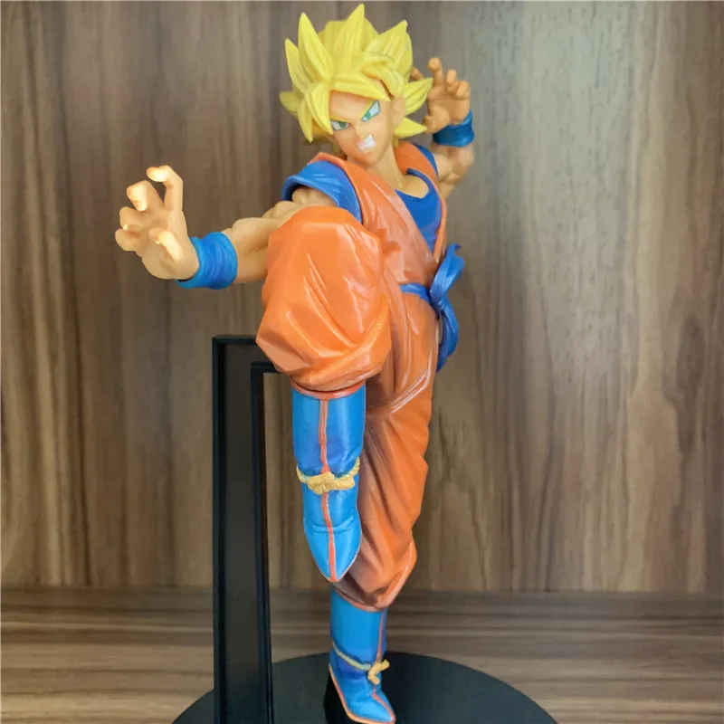 Lover Dragon Ball Z Figure Goku Battle Super Saiyan 2 Anime PVC Figure DBZ  Goku Gold