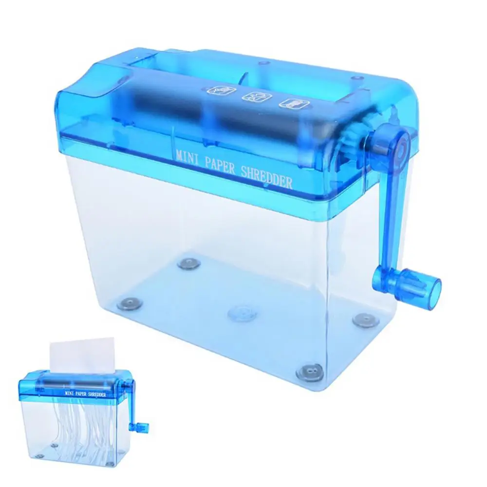 Paper Shredder Paper Cutting Machine Mini Manual Shredder Portable Hand Shredder for Office & Teaching