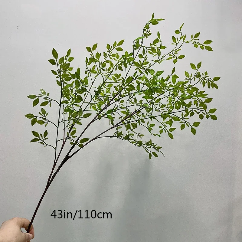 עץ פיקוס מלאכותי גדול באורך 7 רגליים, צמחי במבוק טרופיים, עלים פלסטיק ננדיינה, מגע אמיתי, עץ במבוק לקישוט בית, חנות ומסיבה