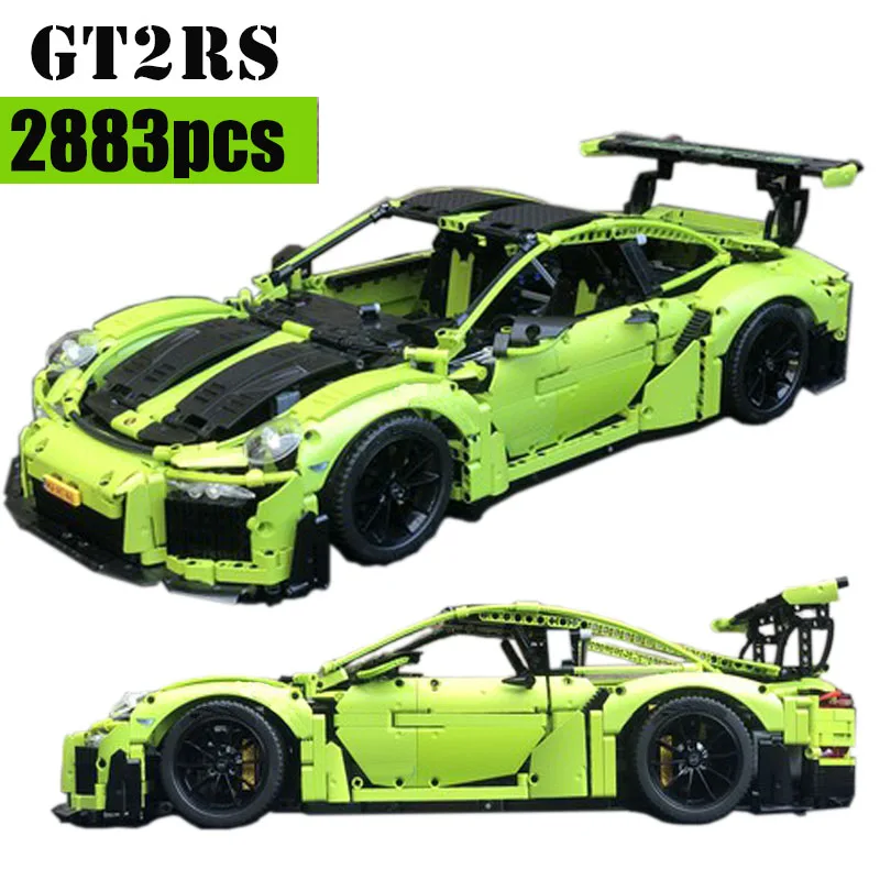 

Новинка 2883 шт., суперспортивная модель автомобиля GT2RS, строительные блоки, кирпичи «сделай сам», сборные Игрушки для мальчиков, детские рождественские подарки