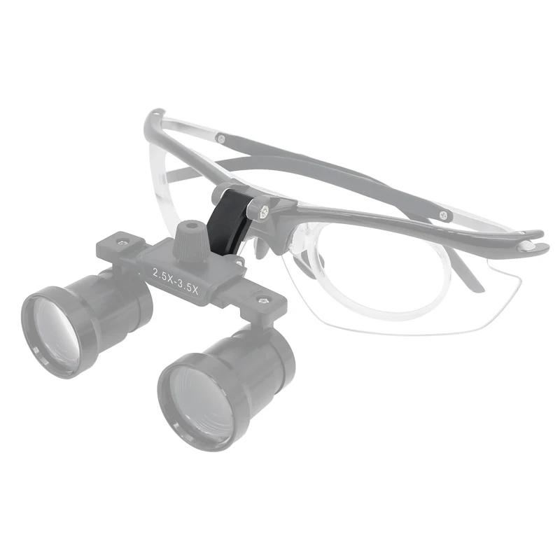 Lupa Dental con adaptador Dental, Clip de montaje para odontología, lupa Binocular quirúrgica, conectar con gafas