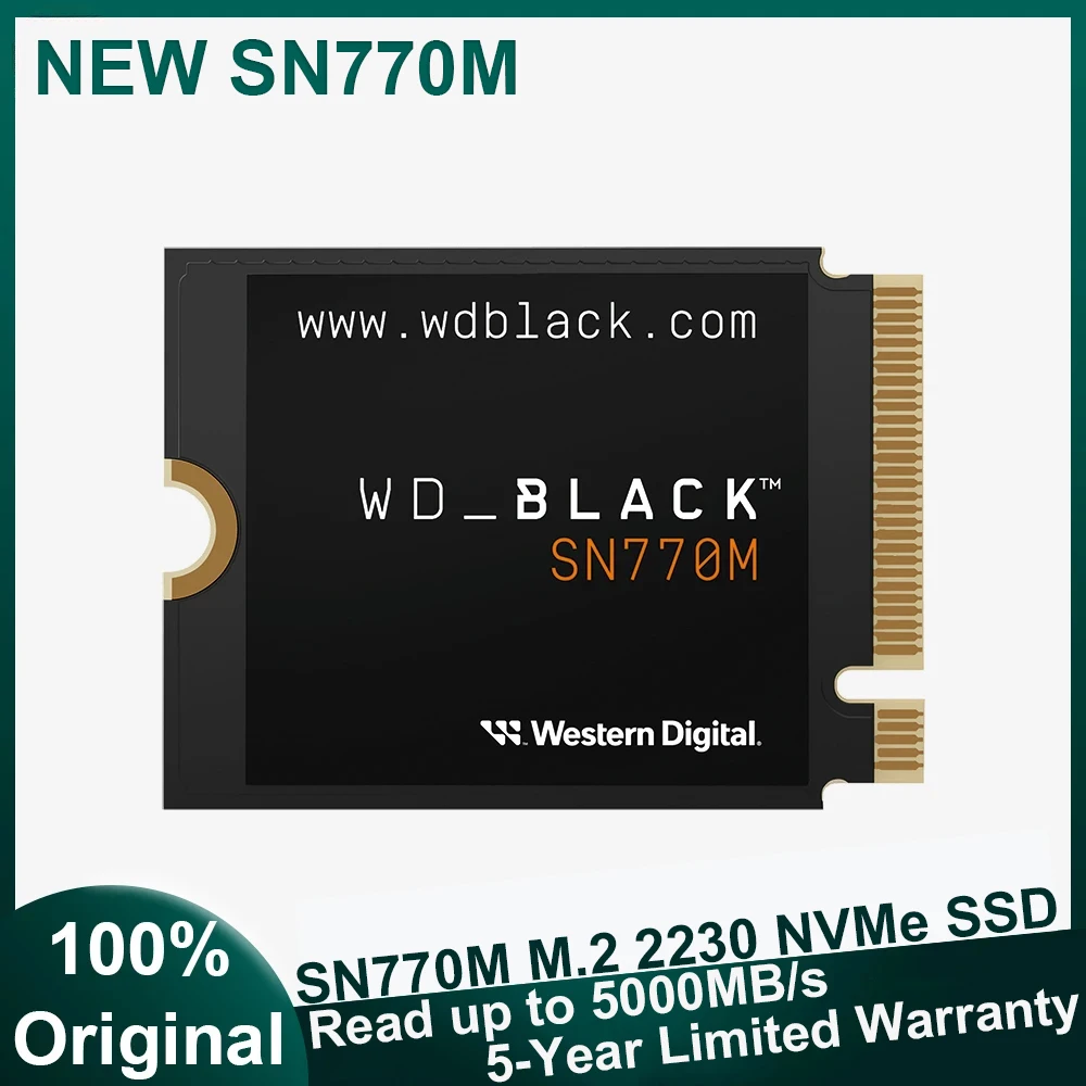 WesternDigitalWDBLACKSN770MNVMeSSDM22230InternalSSDSpeedup