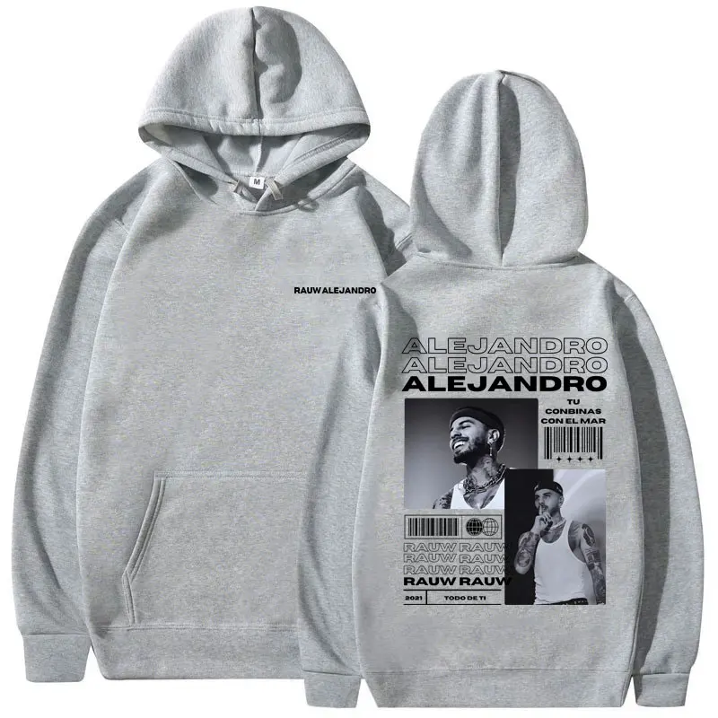 Singer Rauw Alejandro Todo De Ti Album Print Hoodie Man Fashion Vintage Streetwear Men Hip Hop Oversized Sweatshirt Male Hoodies 6