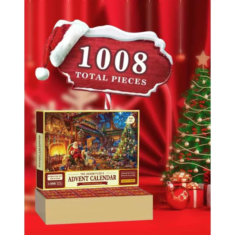 クリスマス ジグソーパズル 1008ピース アドベントカレンダー Amazon.com: Puzzle Advent Calendar 2025 Christmas Jigsaw