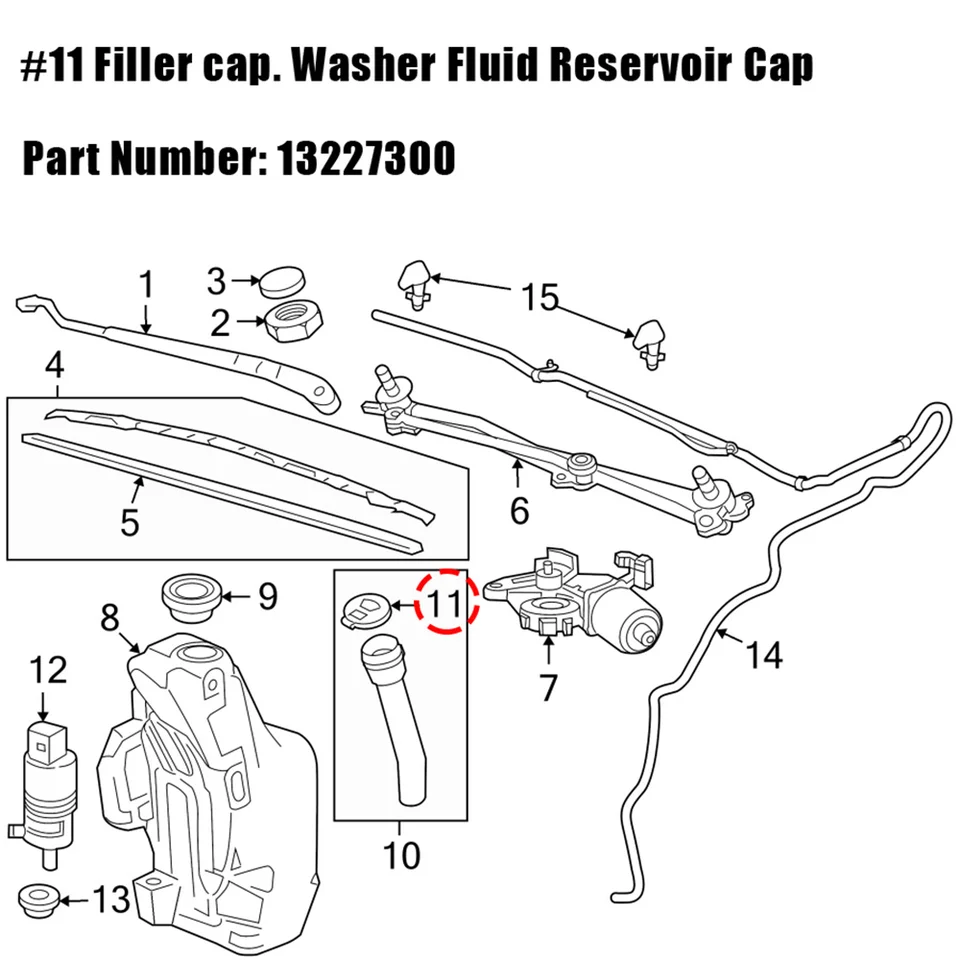 Auto Ruitenwisser Ruitensproeiervloeistof Reservoir Tank Fles Cap Cover Auto Ruitenwisser Ruitensproeiervloeistof Reservoir Tank Fles Cap Cover