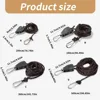 Outdoor Camping Tent Tie Down Rope Heavy Duty Tightener Fastening Wind Rope Buckle Pulley Ratchet Awning Rope Hook Adjustable 5