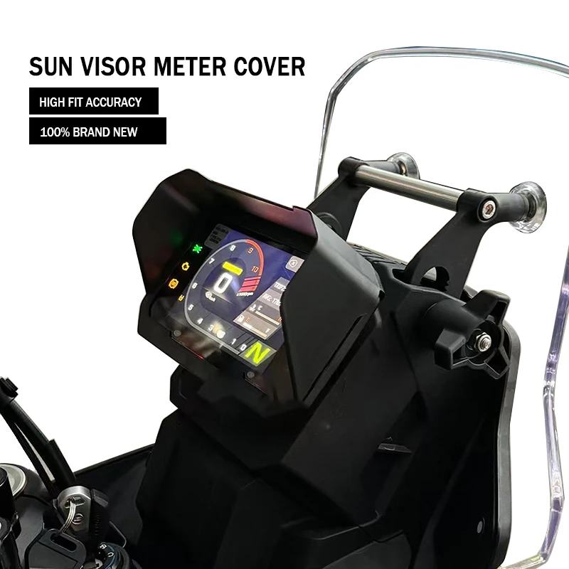 Carbon Black Sun Visor Instrument Hat - Motorcycle Cover Protection