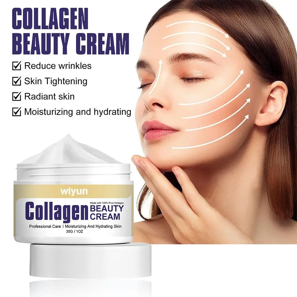 

Collagen Wrinkle Removal Cream Fade Fine Lines Firming Lifting Care Puffiness Beauty Tighten Improve Moisturizing Anti-agin X2k1