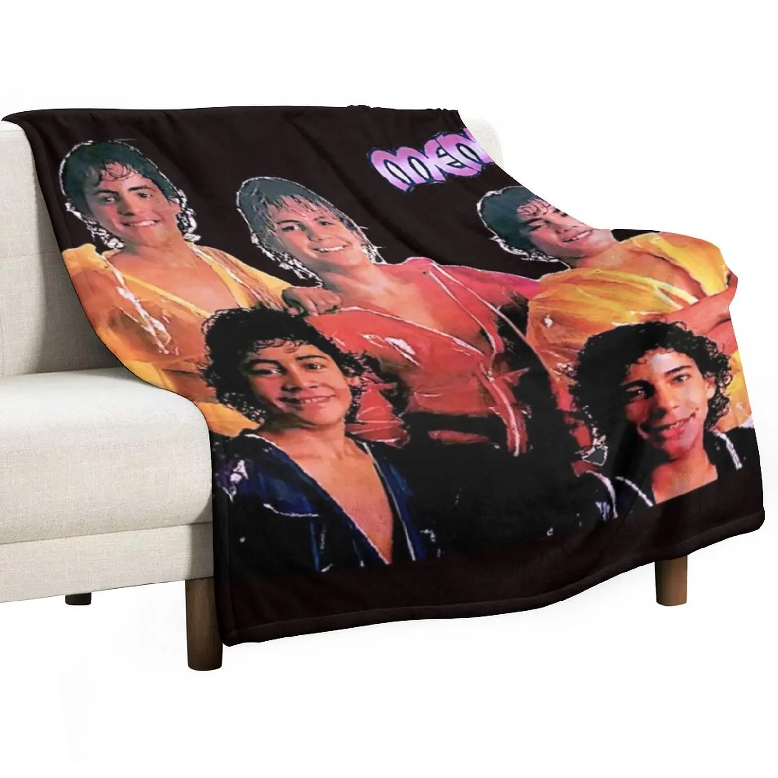 

MENUDO VTG 70S RAIN SLICKERS Throw Blanket Single Blanket Travel Blanket Vintage Blanket Plaid on the sofa