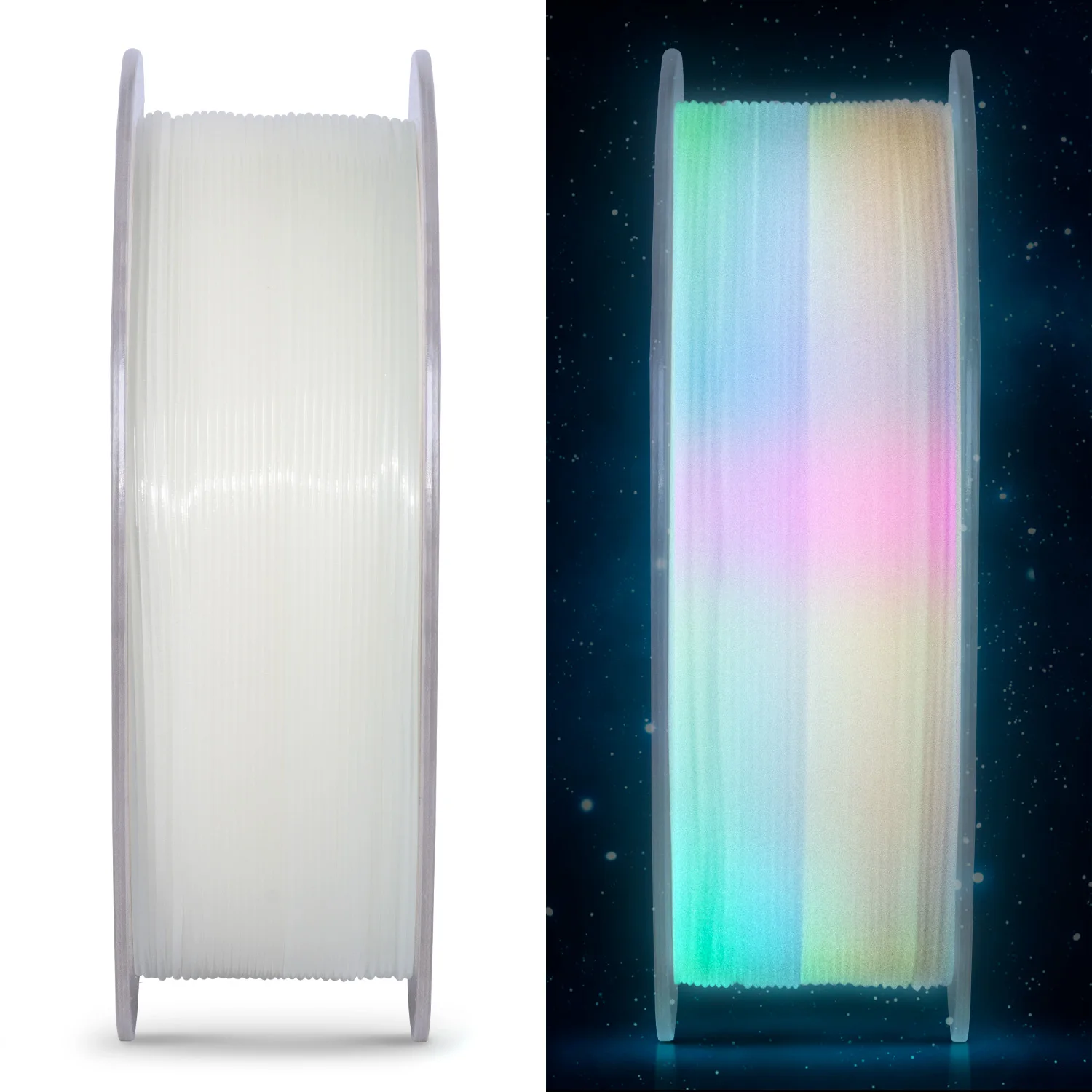 Glow-in-the-Dark PLA Filament 1kg - Luminous 3D Printing Material with 8 Color Options
