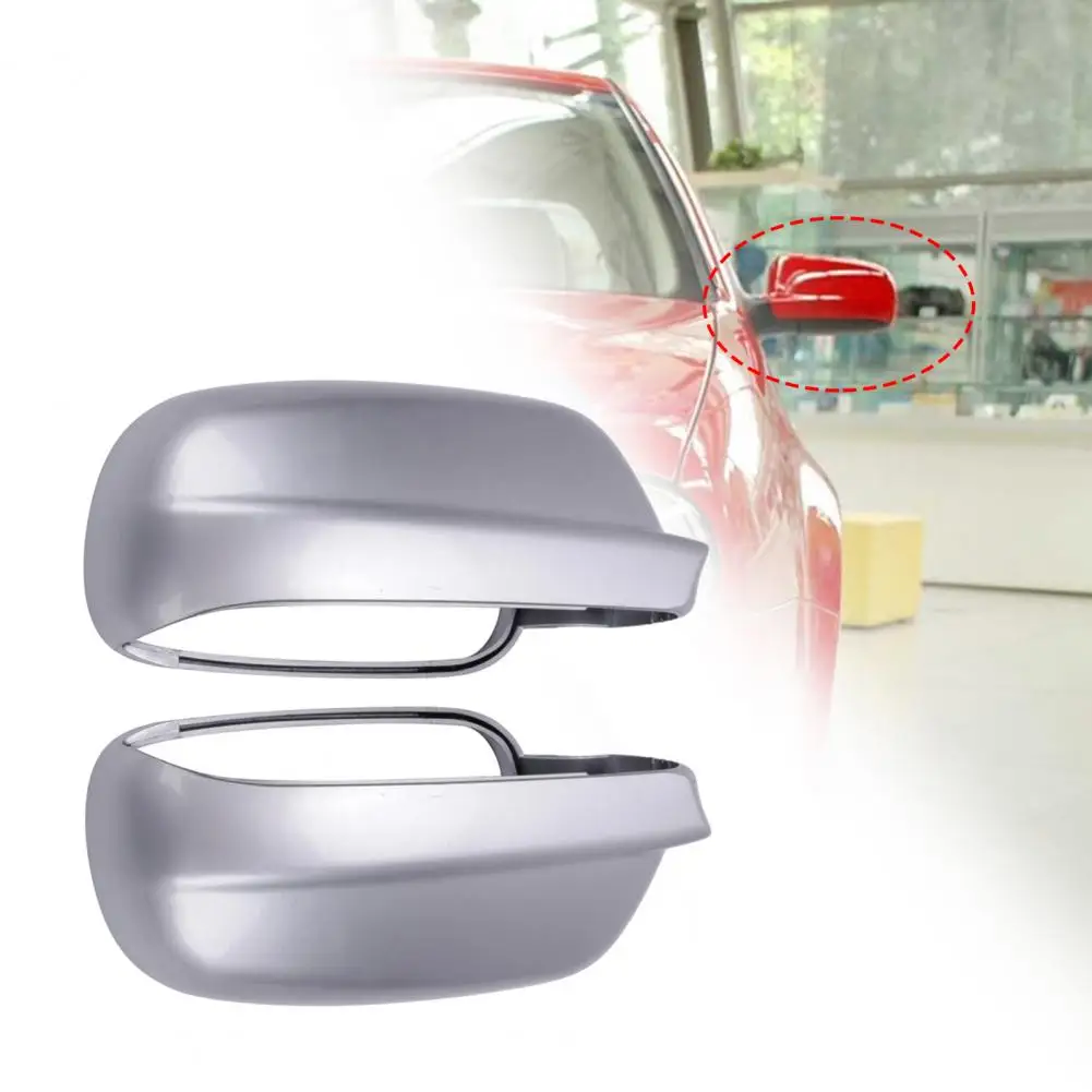 

Exquisite Modification Compact Silver Left Right Side Mirror Caps 3B0857538B 3B0857537B ABS Rearview Mirror Shells
