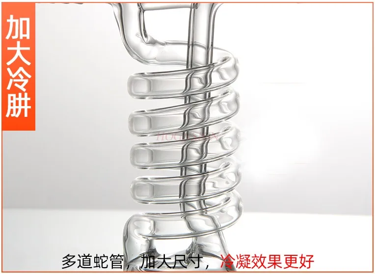 Hoge Temperatuur Resistent Vacuüm Verdikte Geïntegreerde Serpentine Condensor Glas Instrument Chemische Experimentele Apparatuur
