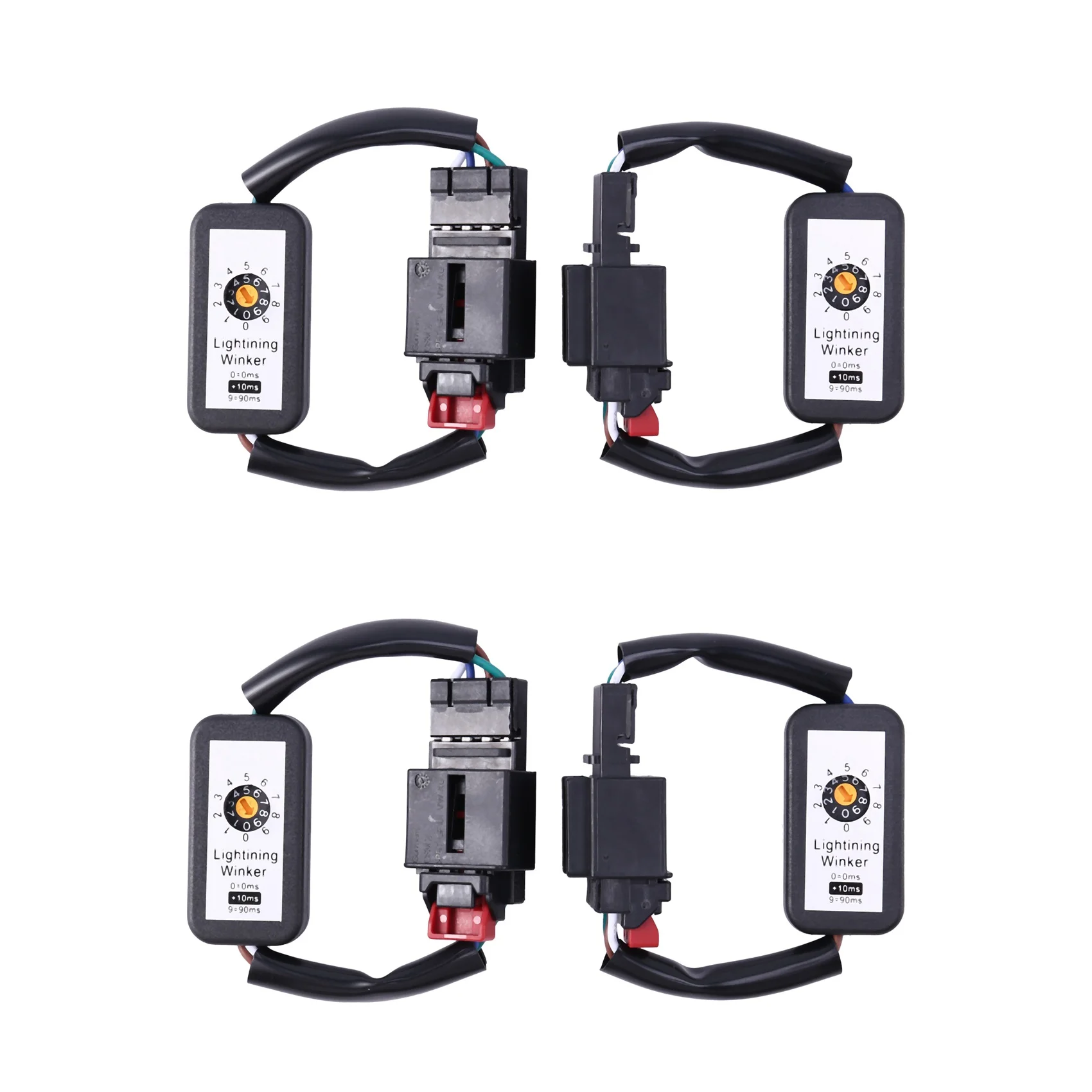 

4Pcs Dynamic Turn Signal Indicator LED Taillight Add-on Module Cable Wire for Golf 7 Tail Light