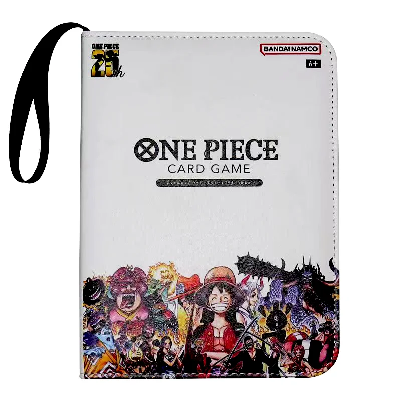 One Piece Anime Battle Card Only Booklet Cartoon Large Capacity Zipper Binder Card Holder DIY Card Book Collection Toys Gifts