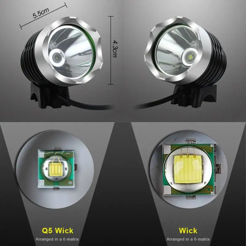 

Waterproof Bike Headlight USB Interface MTB Bike Mobile Power Lamp Strong Bicycle Front Light High-power Night Riding Equipment