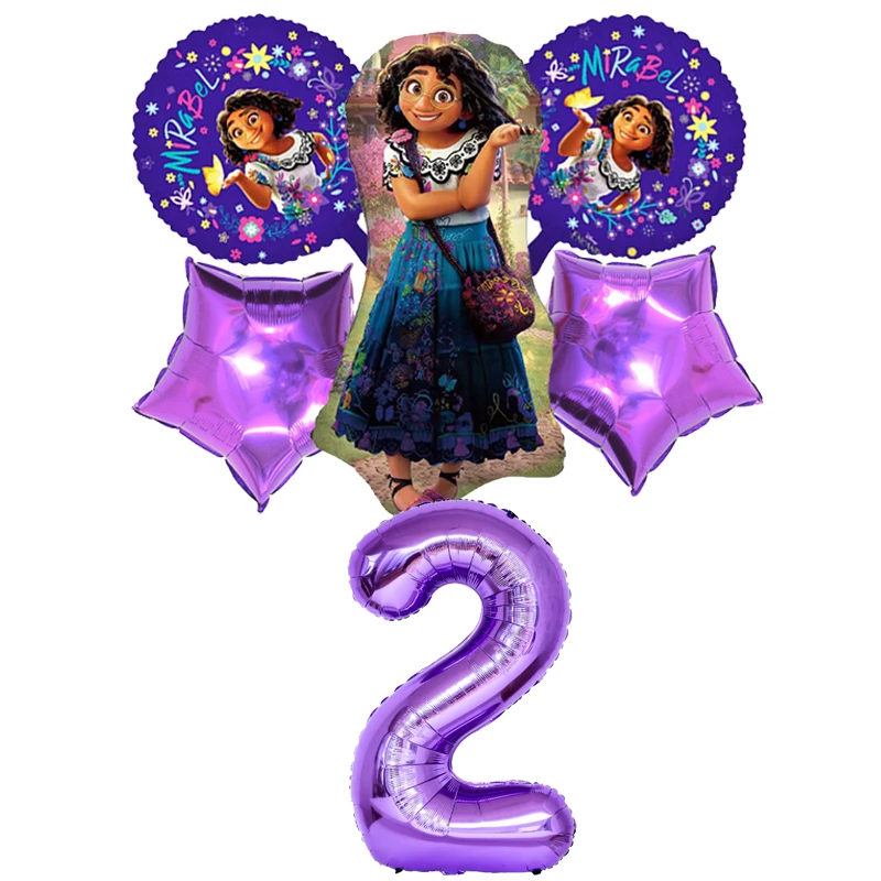 Disney Encanto Party Decorations Supplies Latex Balloon Tableware Cake Toppers Paper Plates Cups For Kids Birthday Toys Gifts 