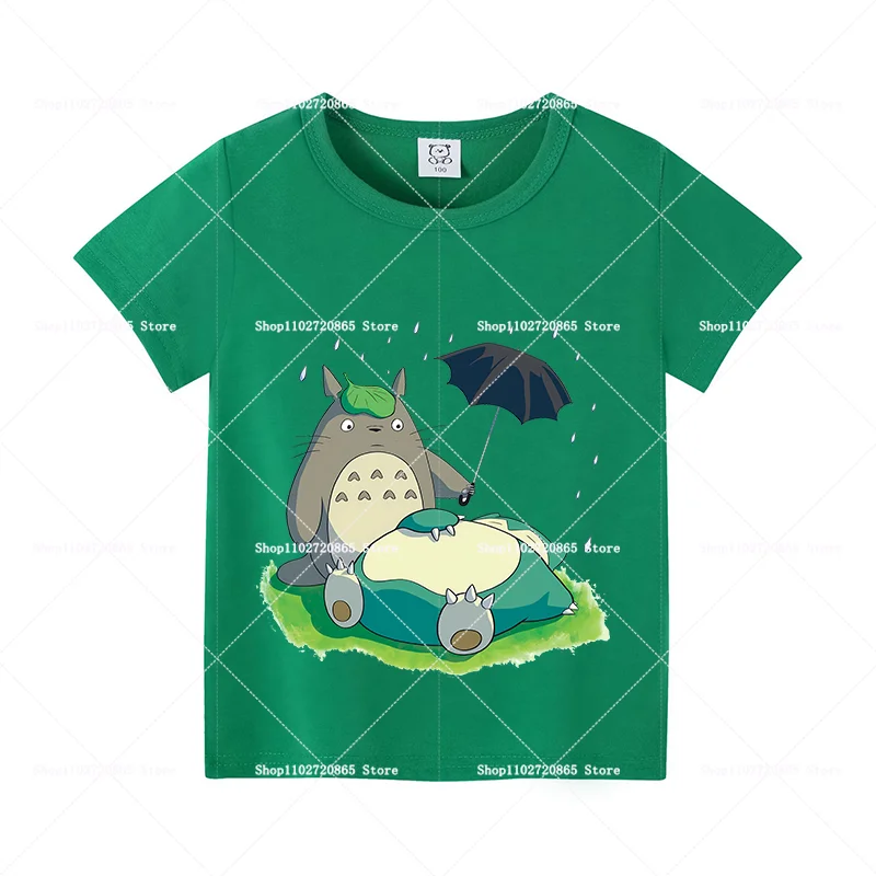 My Neighbor Totoro Cartoon Anime Graphic T-Shirt – Classic Movie Fashion Casual Summer Top