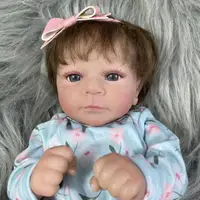 18Inch Already Finished Reborn Baby Doll Felicia Adorable Girl Lifelike Doll 3D Skin Tone Veins Doll Gift With Doll Accessories 2
