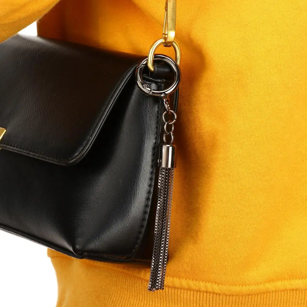 Mode Quaste Anhänger Schlüssel bund Umhängetasche Quaste Metall Schnalle Quasten Anhänger Handtasche Dekoration Geldbörse Hardware-Zubehör – Detail 9