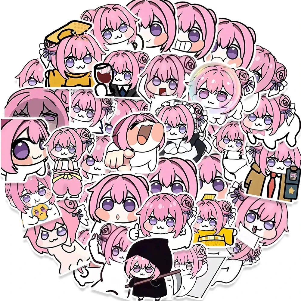 50Pcs Nikke Doro Doll Victory Goddess Decorative Waterproof Stickers Pack