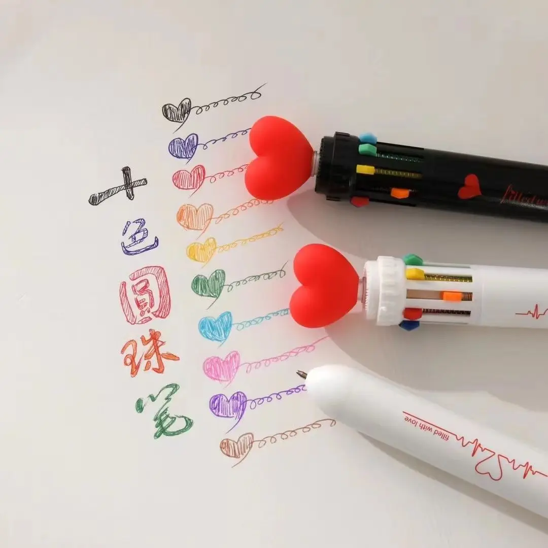 6/10 barvivo propiska pero kreslený láska 0.5mm pestrý tuž gel pera silikon kawaii pera škola úřad zásoby korejské papírnictví