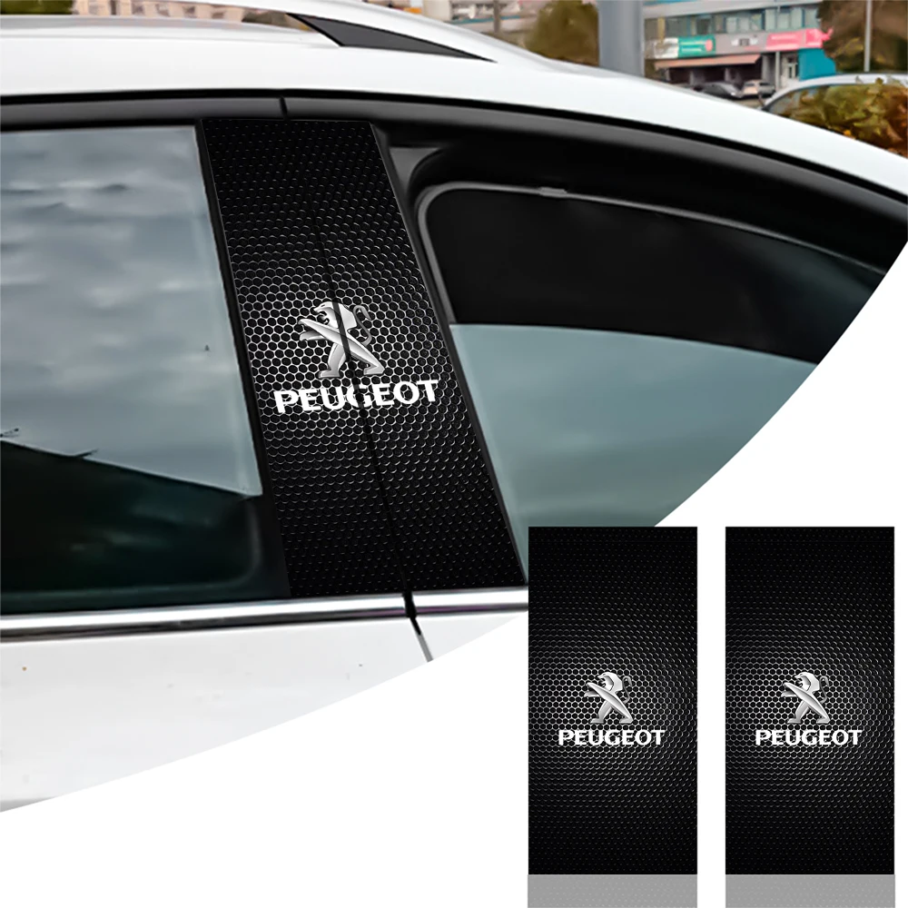 Peuegot 107 Rpo Sticker PVC Car B-pillar Sticker Auto Center Column Waterproof Stickers For ...