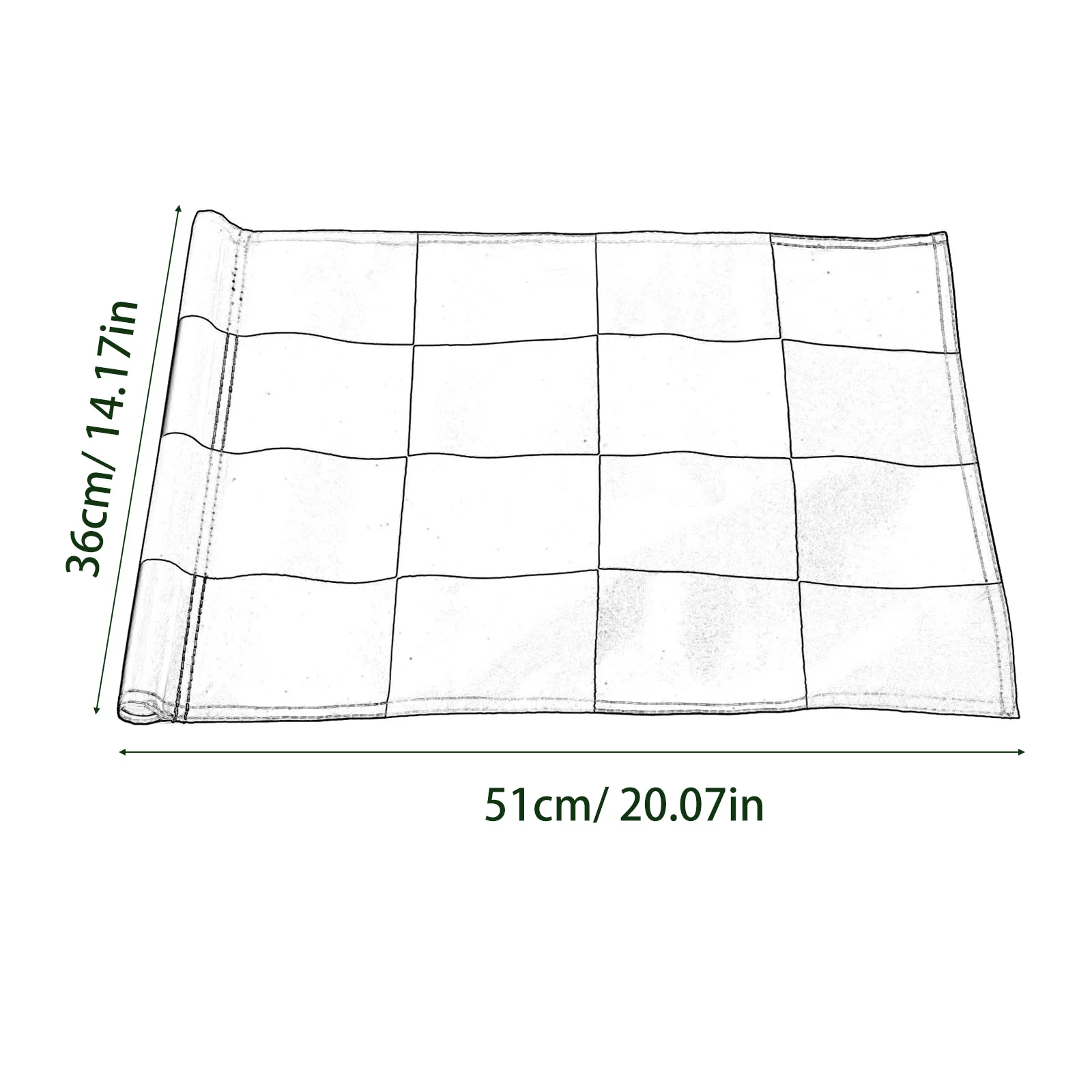 Golf Backyard Training Aids Hole Pole Cup Flags Putting Green Marker for Outdoor Indoor Backyard Golf Courses Practice 51 x 36cm 6