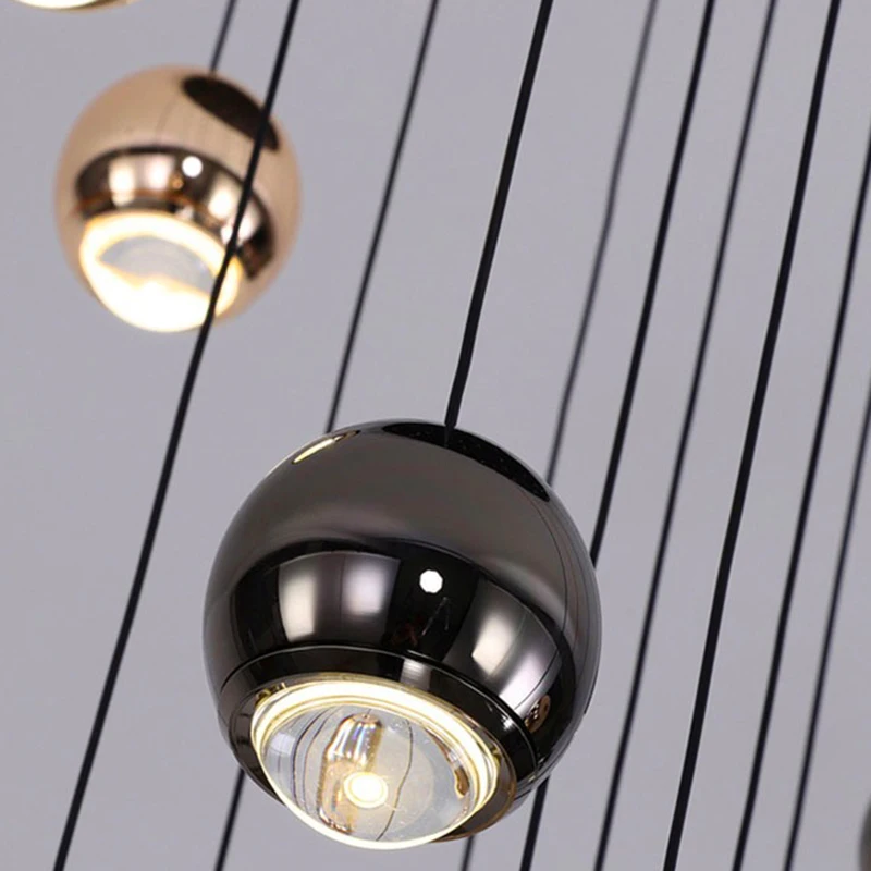 Modern home decor led lights pendant light lamps forstaircase Chandeliers for living room hanging light indoor lighting 6