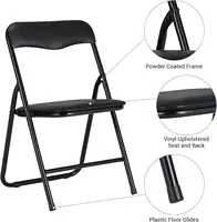 Ensemble table et chaises pliantes, chaises pliantes rembourrées en cuir, ensemble de table d'activités pour enfants pour manger, lire, jouer 4