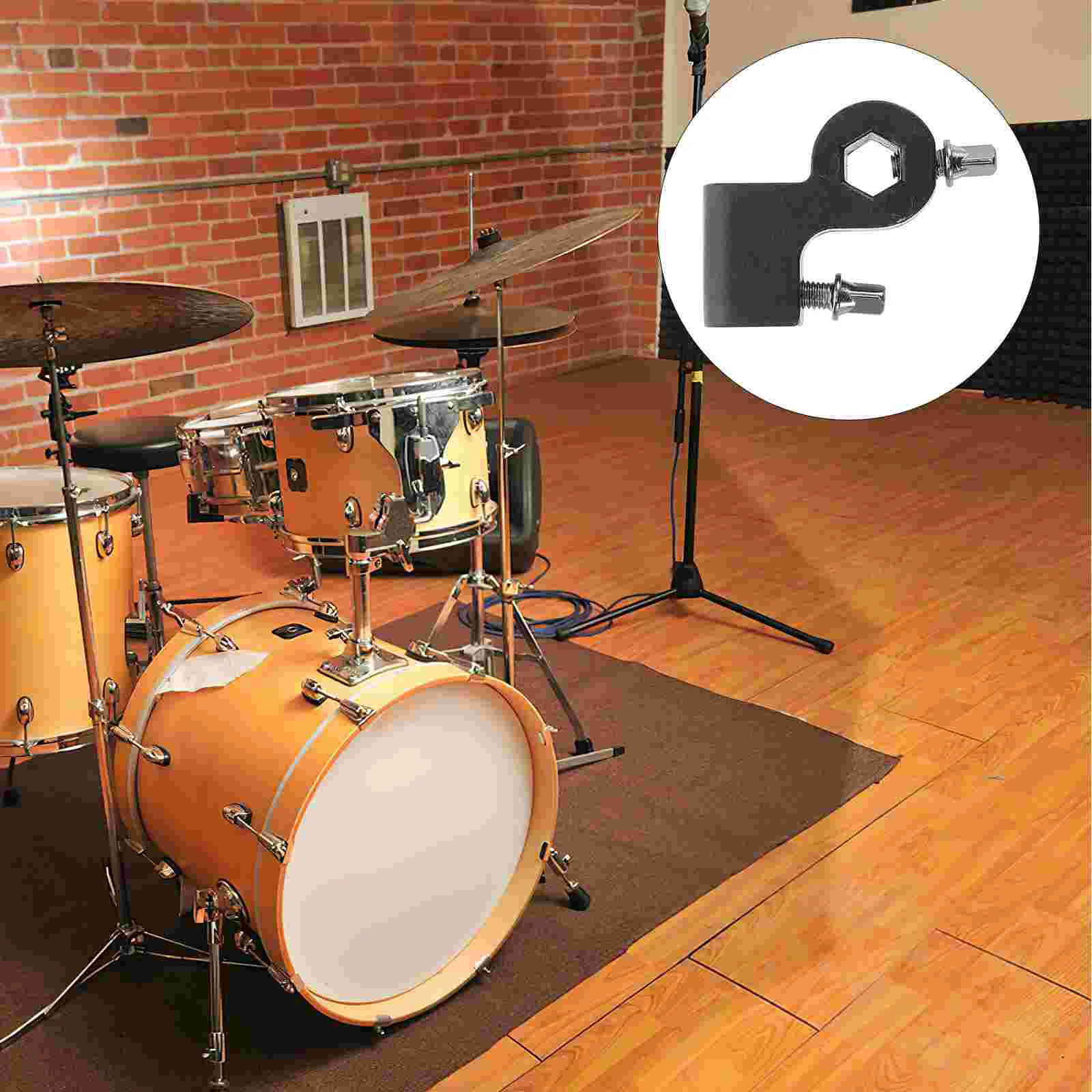 Black Drumstick Holder Bracket Drum Hammer Beater Pedal Mount Display Clamp Rack Support Set Jazz Accessories Hardware Musical