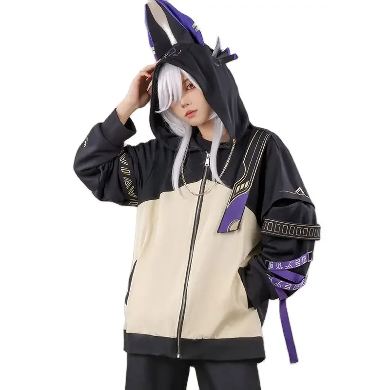 

Game Genshin Impact Cyno Cosplay Costume Anime Unisex Daily Sweatshirts Hoodie Men Fashion Hooded Jacket Coat Plus Size Dropship