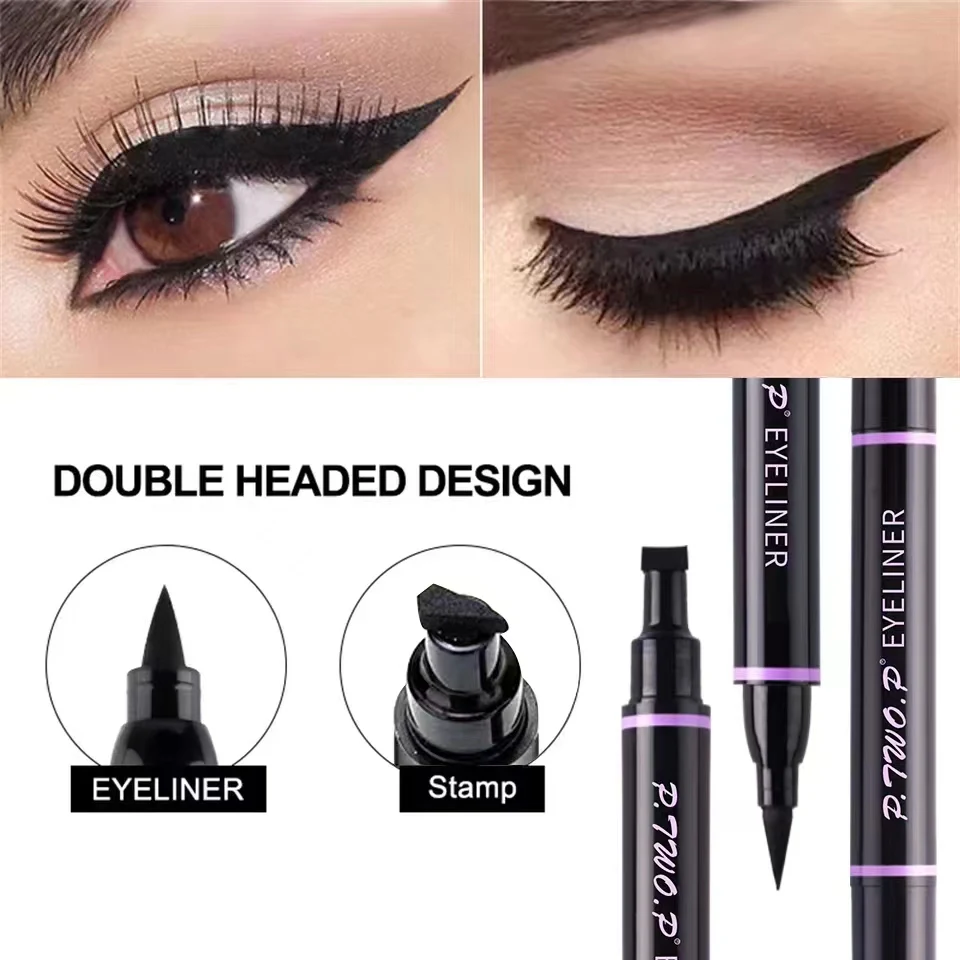 P.TWO.P Stamp Eyeliner Pencil 1 Pcs Double-ended Waterproof Quick Drying Long-Lasting Liquid Eyeliner Makeup Eyes Cosmetics Tool 5