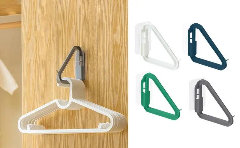 

Multifunctional Space Saving Coat Hook Wardrobe Hanger Organizer Bedroom Storage Mini Hanger Connector Hook for Hanger Storage